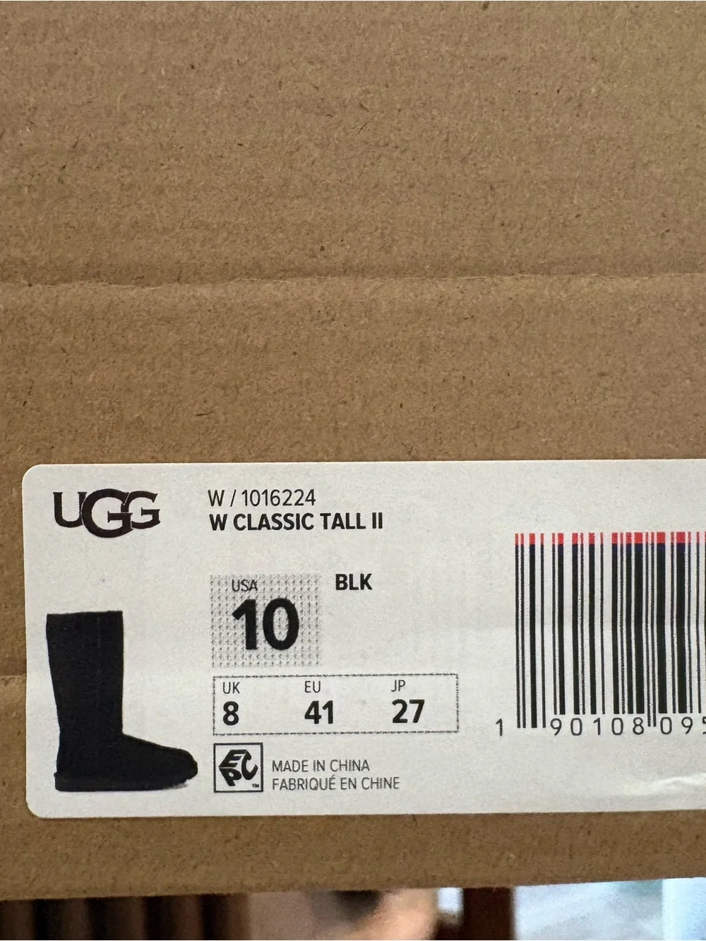 UGG Black Classic Suede Tall Boot